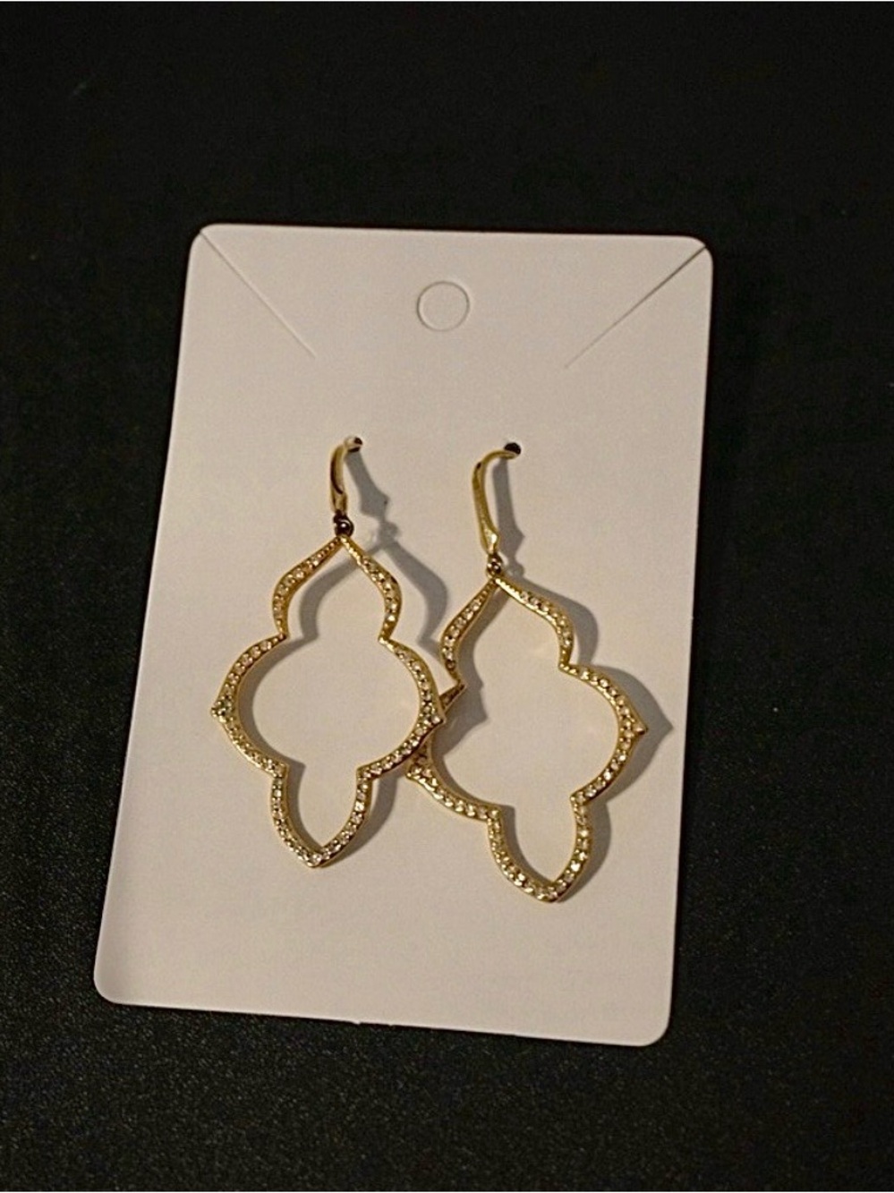 Stella & Dot - Crystal Drop Rose Gold Earrings